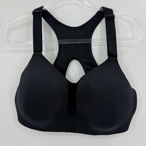 NIKE Dri Fit High Impact Rival Sports Bra Size 42DD Adjustable Strap Racerback - Picture 1 of 5